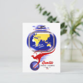 Kantas Empire Airways Vintage Poster hersteld Briefkaart (Staand voorkant)