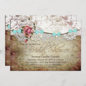  kantbanner rustiek Vrijgezellenfeest Kaart (Voorkant / Achterkant)