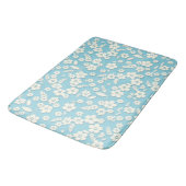 Kantbloemen op Blauw Badmat (Gekanteld)