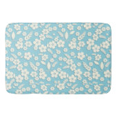 Kantbloemen op Blauw Badmat (Voorkant)
