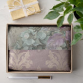 Kantdroom, Mint Mauve Vlinder & Bloemen Tissuepapier (Geschenk)