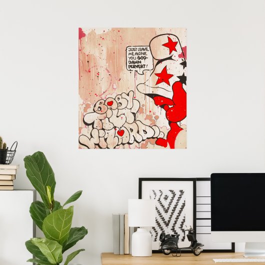 Kantel "Cheech"-afdrukken Poster (Thuiskantoor)