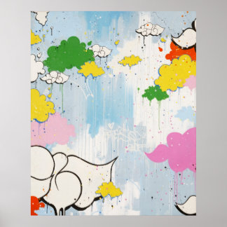 Kantel "Cloudy Names"-afdrukken Poster