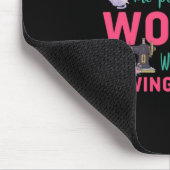 Kantel de kracht van een vrouw met een naaimachine muismat (Hoek)