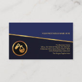 Kantel Gold Line Blue Shades Chemical Engineer Visitekaartje (Achterkant)