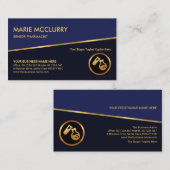 Kantel Gold Line Blue Shades Chemical Engineer Visitekaartje (Voorkant / Achterkant)