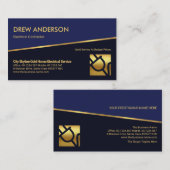 Kantel Gold Line Blue Shades Electricia Visitekaartje (Voorkant / Achterkant)