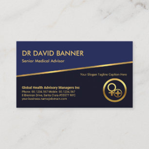 Kantel Gold Line Blue Shades Medical Healthcare Visitekaartje