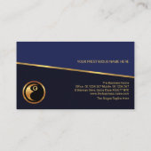 Kantel Gold Line Blue Shades-personeelswerving Visitekaartje (Achterkant)