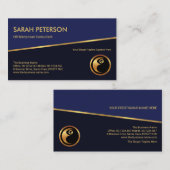 Kantel Gold Line Blue Shades-personeelswerving Visitekaartje (Voorkant / Achterkant)