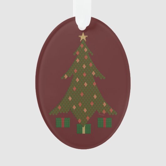 Kantel kerstacrylhoudend Ornament (voorkant)