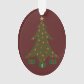 Kantel kerstacrylhoudend Ornament (achterkant)