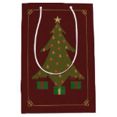 Kantel kerstcadeau medium cadeauzakje (Voorkant)