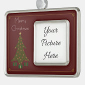 Kantel kerstversiering Lijst Verzilverd Omlijst Ornament (Links)