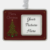 Kantel kerstversiering Lijst Verzilverd Omlijst Ornament (Voorkant)