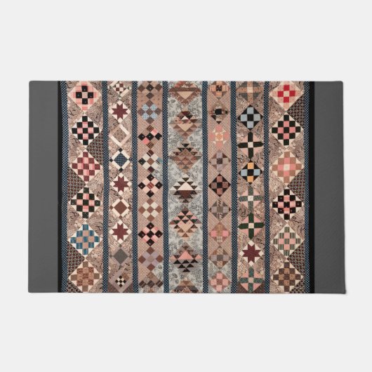Kantel met geometrische vormen deurmat (Voorkant)