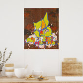 Kantel "Mis Tiltrippes" Afdrukken Poster (Keuken)