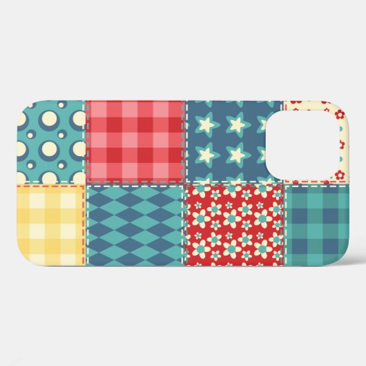 Kantel naadloos patroon.  lappendeken Case-Mate iPhone case (Achterkant (horizontaal))