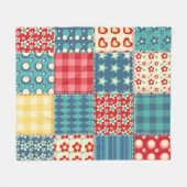 Kantel naadloos patroon. lappendeken fleece deken (Voorkant (Horizontaal))