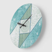 Kantel patroonafbeelding voor Attic Window Mint Gr Grote Klok (Hoek)