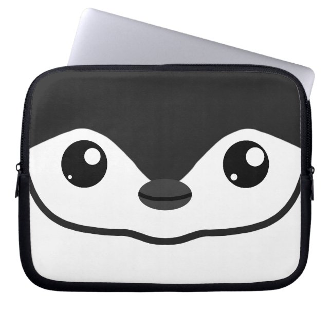 Kantel Penguin-laptophoes Laptop Sleeve (Voorkant)