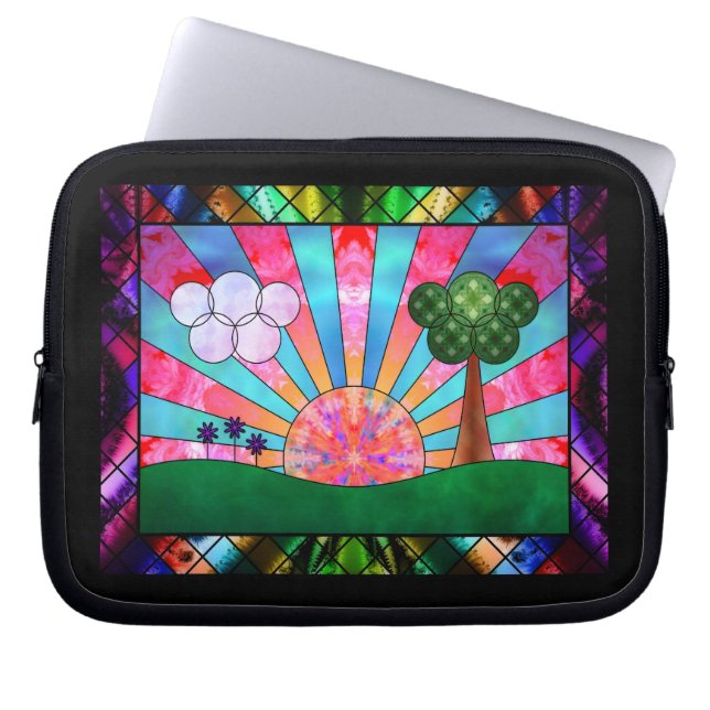 Kantel van de Sun-laptophoes Laptop Sleeve (Voorkant)