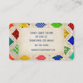 Kantel van het raam van de kathedraal visitekaartje (Achterkant)