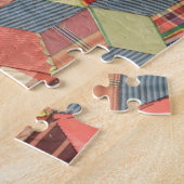 Kantel van struikblokken legpuzzel (Zijkant)