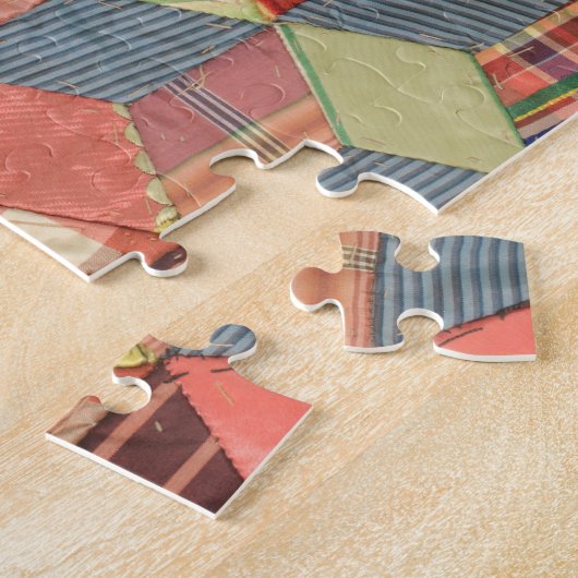 Kantel van struikblokken legpuzzel (Zijkant)