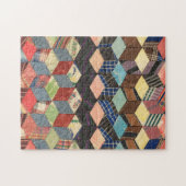 Kantel van struikblokken legpuzzel (Horizontaal)