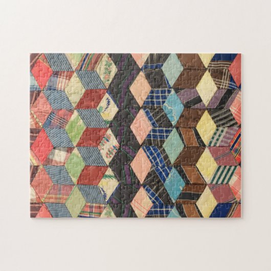 Kantel van struikblokken legpuzzel (Horizontaal)