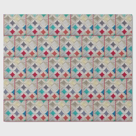 Kantel-vensterpatroon Cadeaupapier (Vlak)