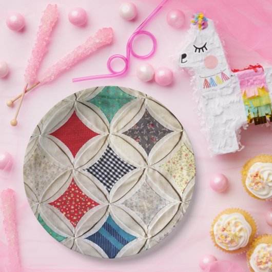 Kantel-vensterpatroon Papieren Bordje (Feest)