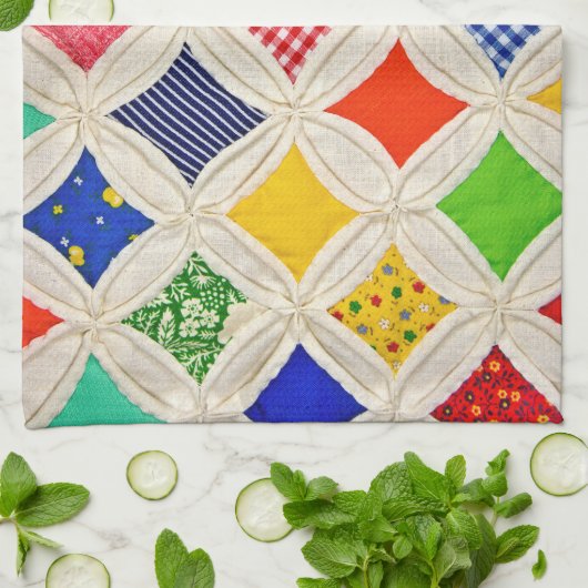 Kantel-vensterpatroon Theedoek (Gevouwen)