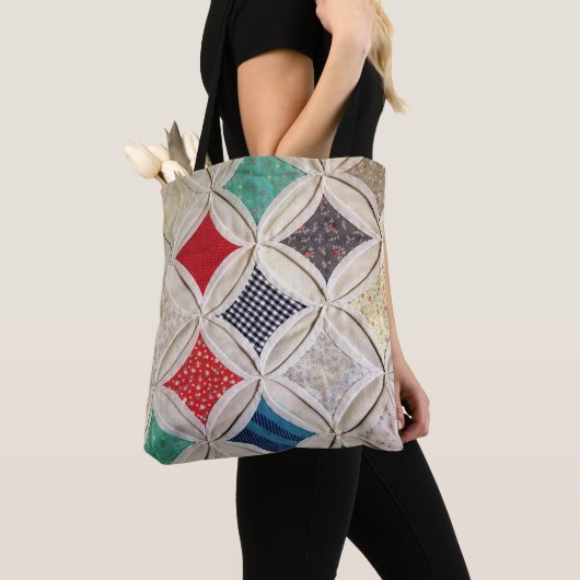 Kantel-vensterpatroon Tote Bag (Dichtbij)