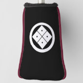 Kantel vier vierkante ogen in een cirkel golfheadcover (Draai 90)