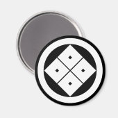 Kantel vier vierkante ogen in een cirkel magneet (Voorkant / Achterkant)