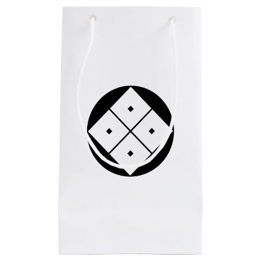 Kantel viervierkante ogen in rijstkoek klein cadeauzakje (Voorkant)