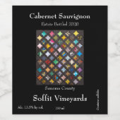 Kantel Wijn Etiket (Enkel label)