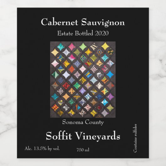 Kantel Wijn Etiket (Enkel label)