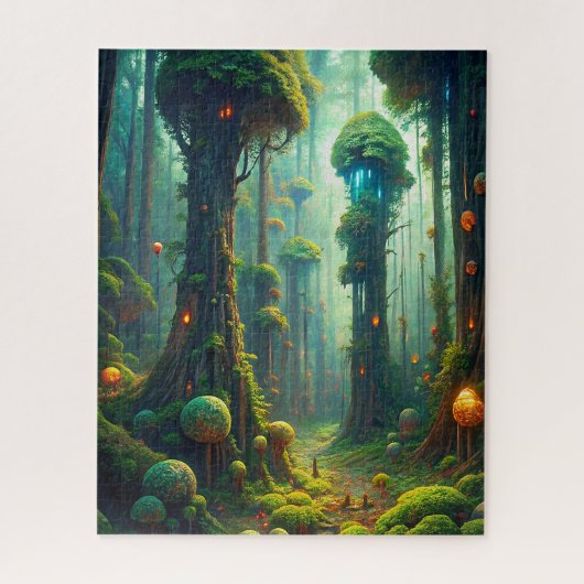 Kantelbaar bos Puzzle Legpuzzel (Verticaal)