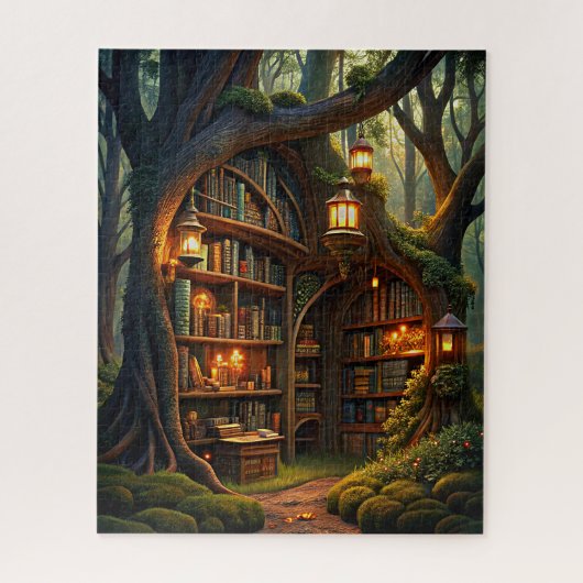 Kantelbaar bos Puzzle Legpuzzel (Verticaal)