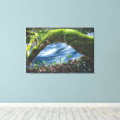 Kantelbaar magisch bos canvas afdruk (Insitu (Houten vloer))
