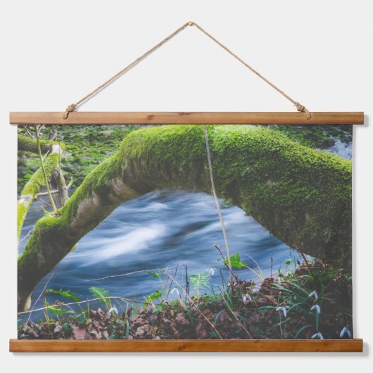 Kantelbaar magisch bos hangend wandkleed (Voorkant)