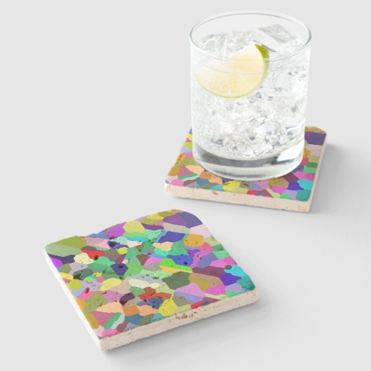 Kantelbaar Tegel Travertijn Onderzetter (Zijkant)