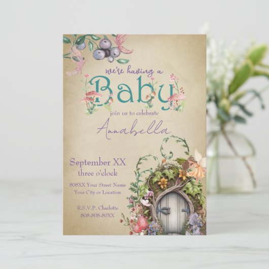 Kantelbare boerentuin op vette perkament kaart (Staand voorkant)