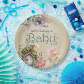 Kantelbare boerentuin op vette perkament papieren bordje (Feest)