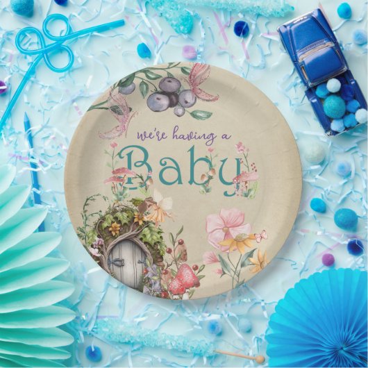 Kantelbare boerentuin op vette perkament papieren bordje (Feest)