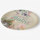 Kantelbare boerentuin op vette perkament papieren bordje (Gekanteld)