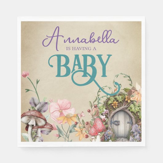 Kantelbare boerentuin op vette perkament servet (Voorkant)